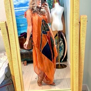 Rio girl,Mandela Jumpsuit,Adjust.Shoulder Ties, Roomy, Boho, Leisurewear,Size L